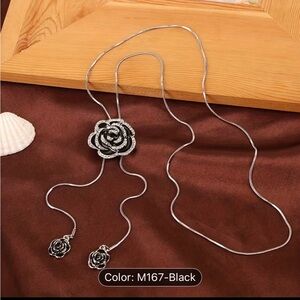 Elegant Camellia Pendant Necklace